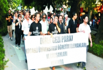 TAKSİM GEZİ PARKINA AKADEMİSYEN DESTEĞİ