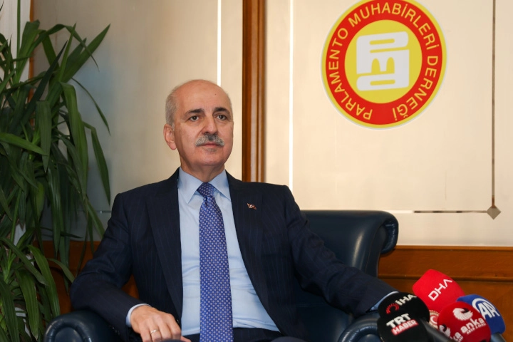 TBMM Başkanı Kurtulmuş'tan Parlamento Muhabirleri'ne ziyaret