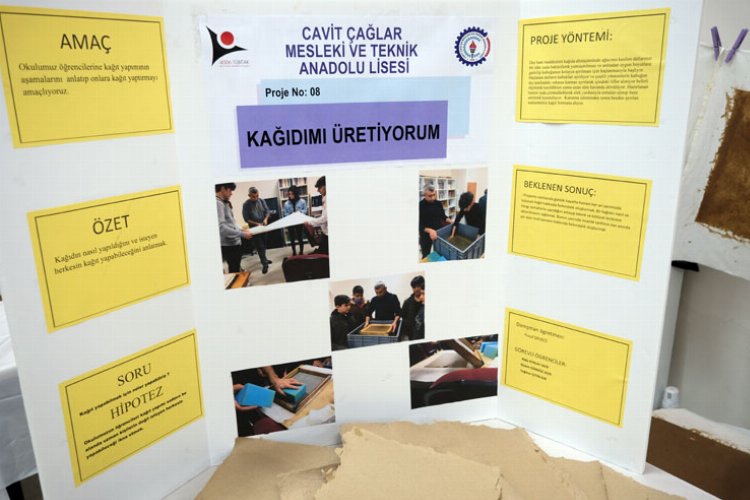 TÜBİTAK Fuarı'nda kağıt üretimi ilgi gördü