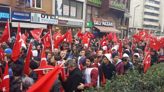 Teröre Lanet Yürüyüşü Yapıldı