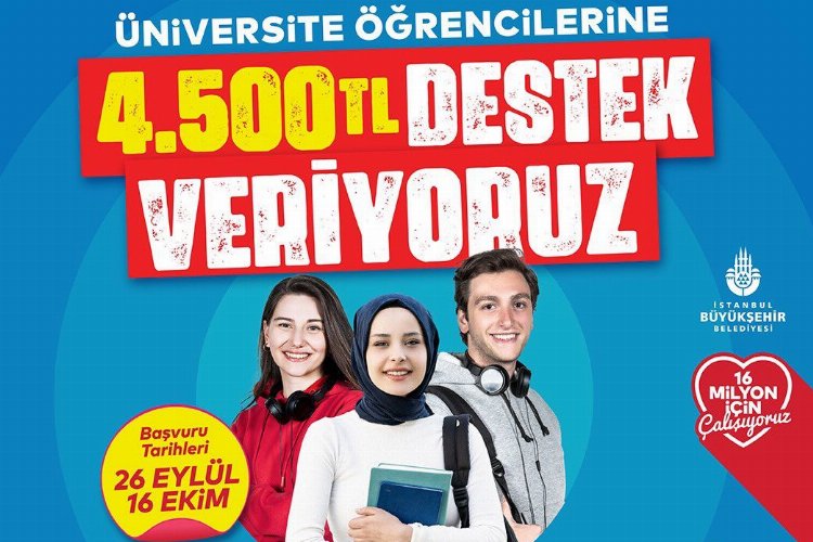 75 bin öğrenciye 4 bin 500 TL destek