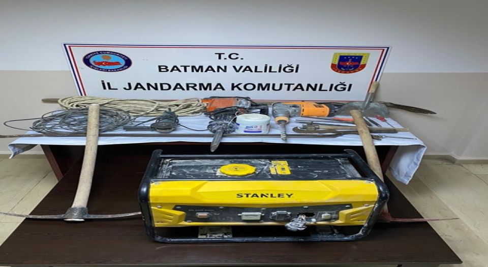 Batman'da kaçak kazı yapanlara baskın