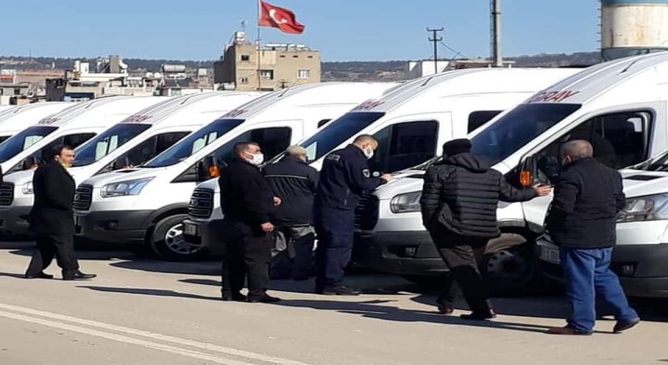 Kilis Zabıtası personel servis araçlarını denetledi