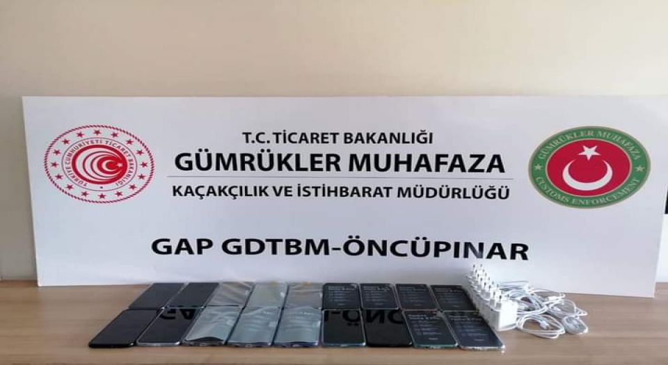 Öncüpınar Gümrüğü'nde cep telefonu kaçakçılığı