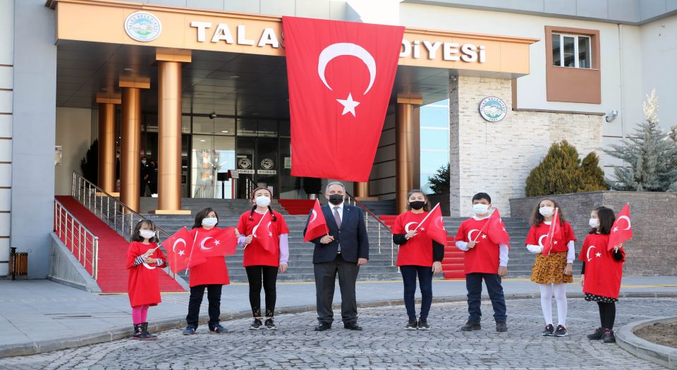 Kayseri'de Talaslı öğrencilerden İstiklal Marşı klibi