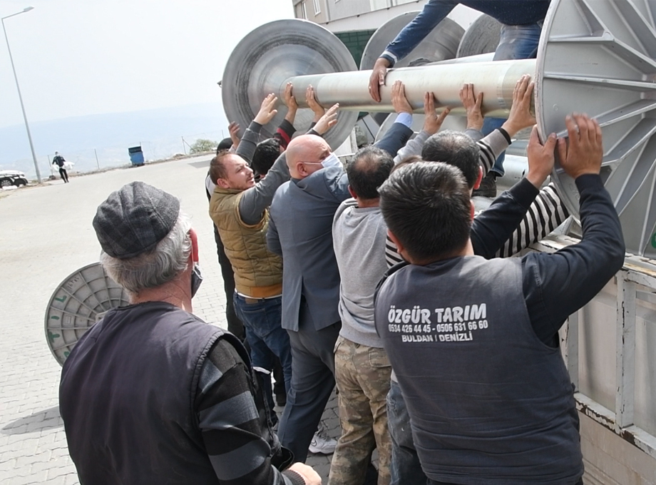 Denizli Buldan esnafına hijyenik ziyaret