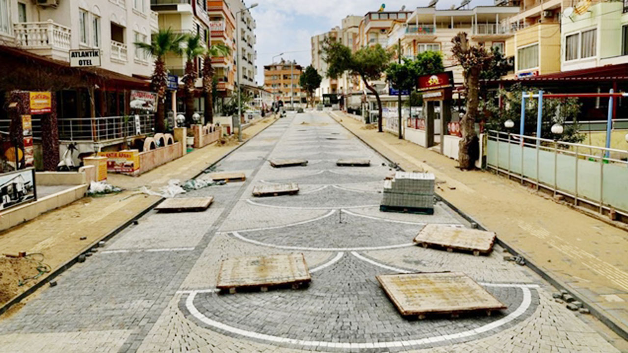 Didim'de ulaşıma yönelik üst yapı çalışmalarına devam