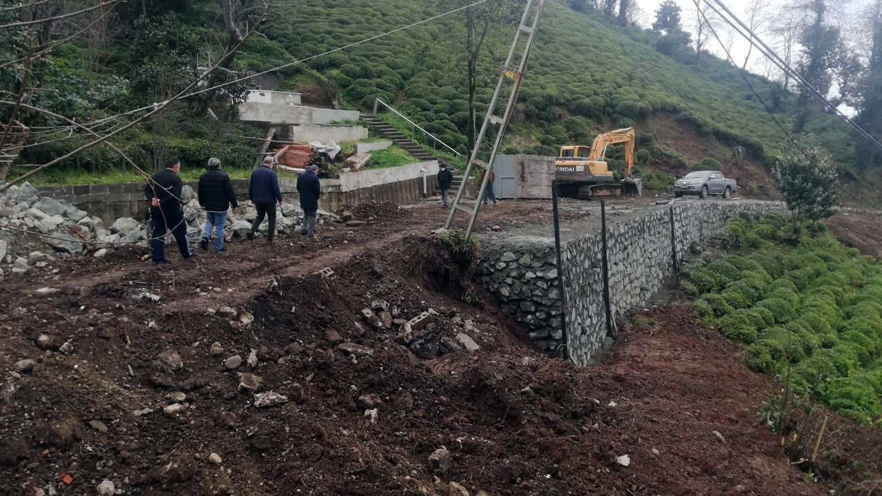 Rize'de alt ve üst yapıya yerinde inceleme