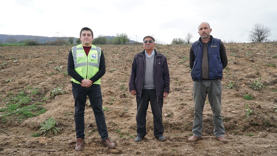 Mustafakemalpaşa'da atıl araziler 20 yıl sonra çiçek açtı