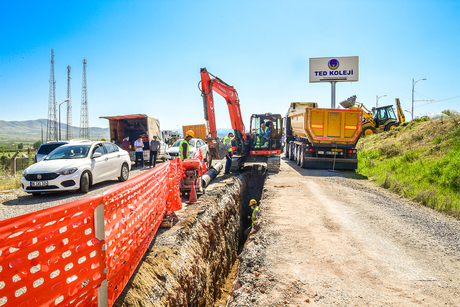 Malatya Battalgazi için Bağtepe'de içme suyu çalışması