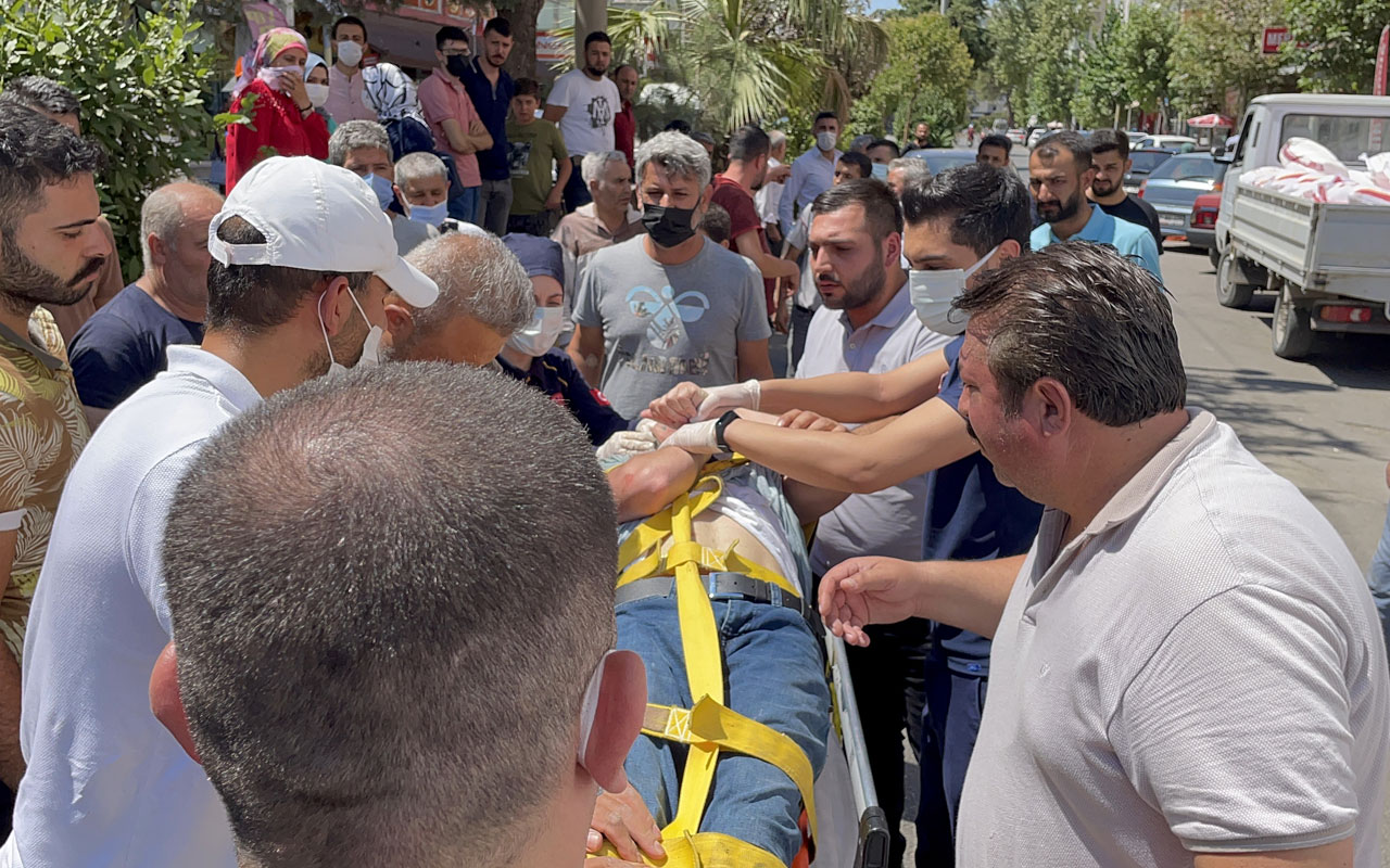 Adıyaman’da otomobile çarpan motosiklet sürücüsü yaralandı