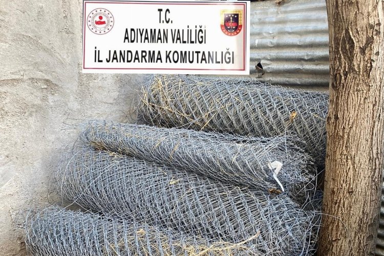 Adıyaman'da tel hırsızları yakalandı 