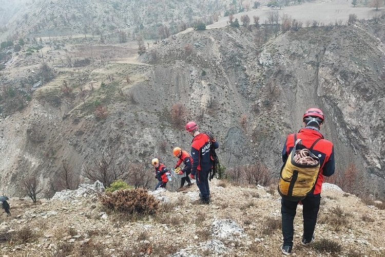 AFAD ekiplerine Adıyaman'ın sarp kayalıklarında eğitim