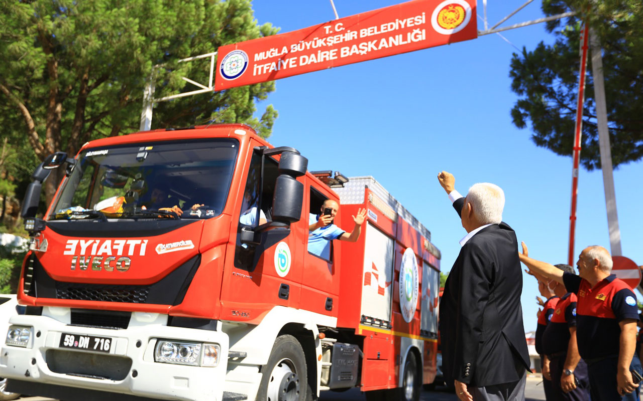 Alev savaşçıları Muğla’dan alkışlarla uğurlandı