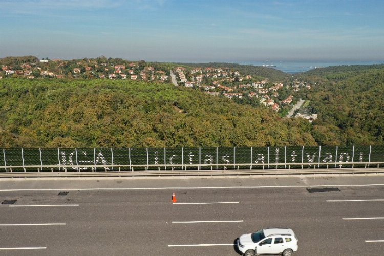 Atık lastikler ses bariyeri oldu