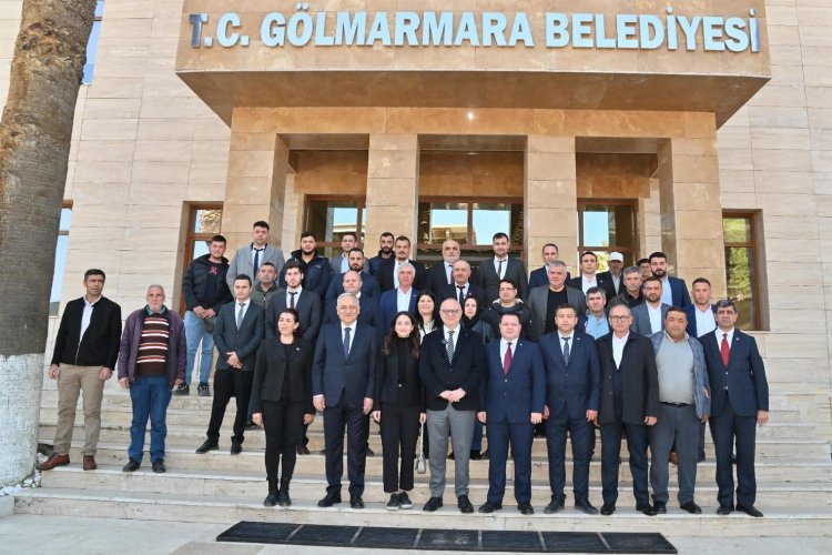 Başkan Ergün Gölmarmara Belediyesi’ni ziyaret etti