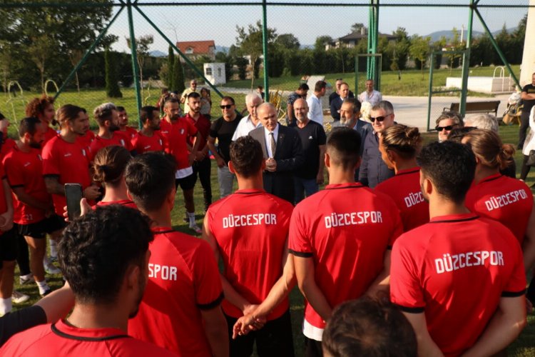 Başkan Özlü'den Düzcespor'a 'tatlı' moral