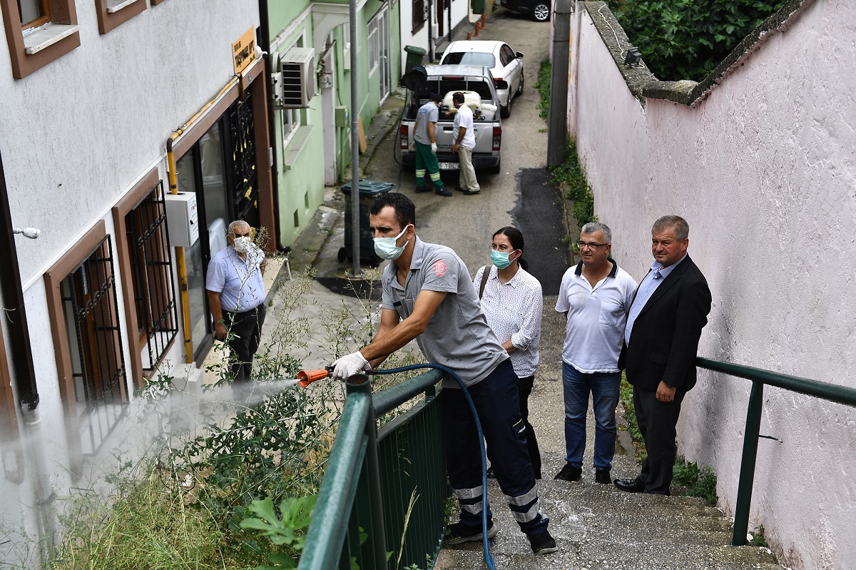 Bursa Çekirge’de haşere avı