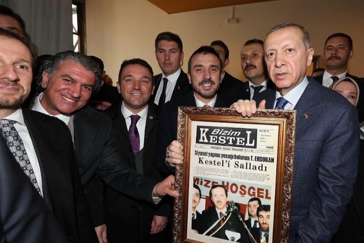 Bursa Kestel'den Cumhurbaşkanı Erdoğan'a anlamlı hediye