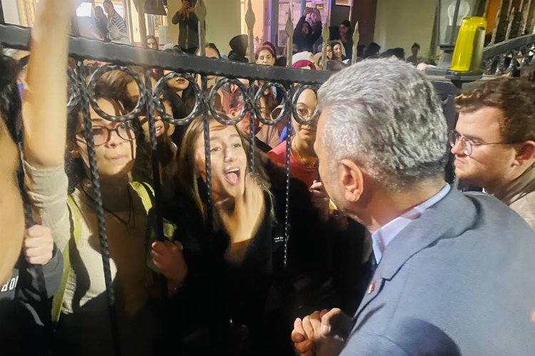 CHP Bursa'dan yurt öğrencilerinin protestosuna destek