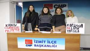 CHP İzmit İlçe Eşitlik ve İnsan Hakları Komisyonundan Basın Açıklaması