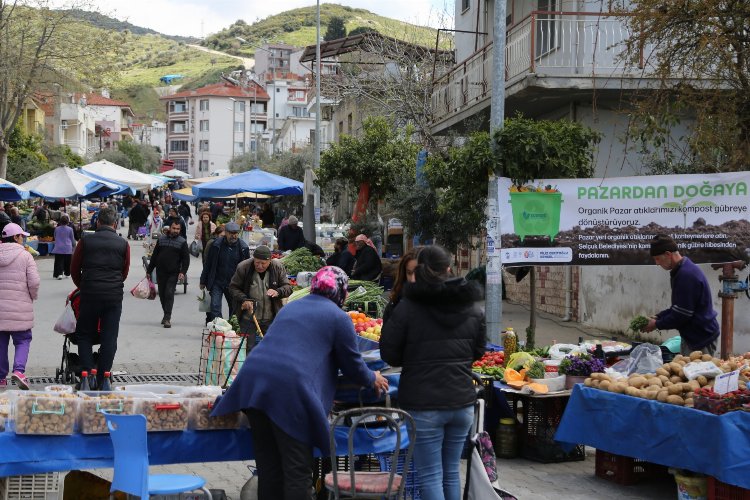 Efes Selçuk'ta pazar atıkları gübreye dönüşecek