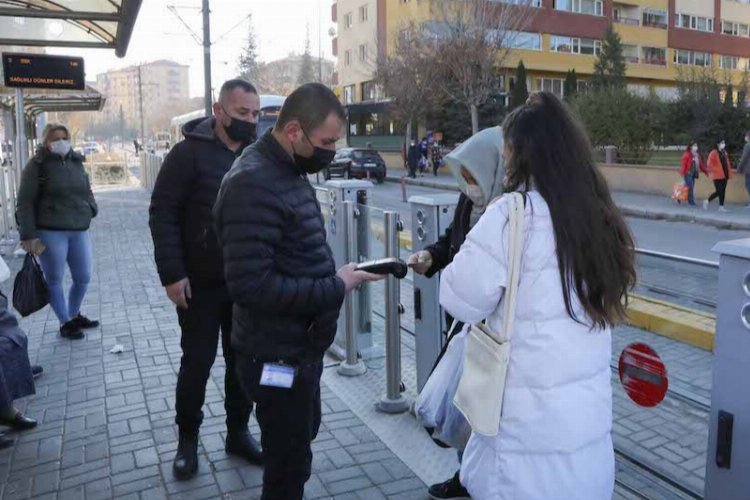 Eskişehir tramvaylarında sıkı denetim