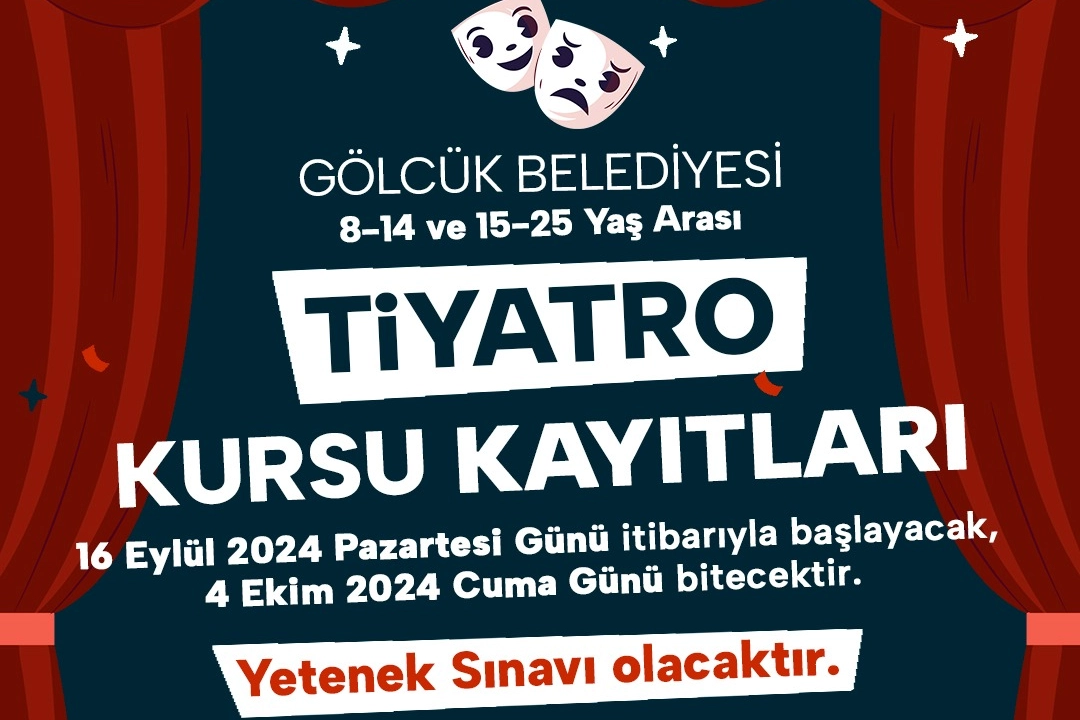 Gölcük'te tiyatro kursu kayıtları başladı