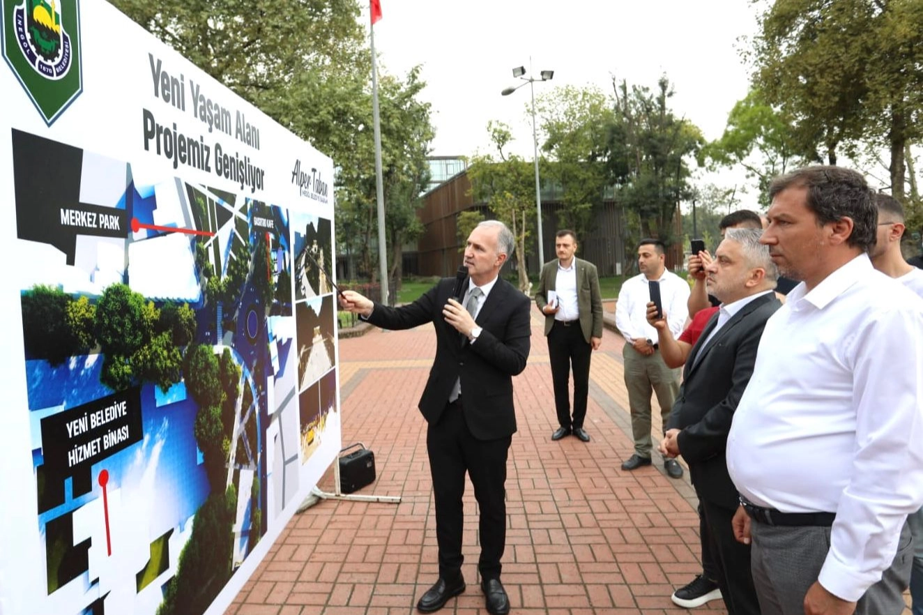 İnegöl'de Heykel bölgesindeki çalışmalar başladı