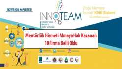 InnoTEAM Yarışmasında Mentörlük Hizmeti Almaya Hak Kazanan 10 Firma Belli Oldu