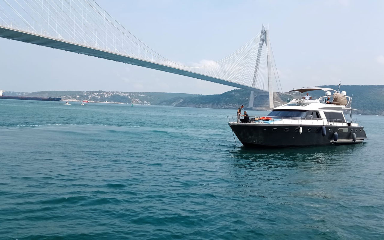 İstanbul’da 7 yolculu motor yat emniyetle limana yanaştırıldı