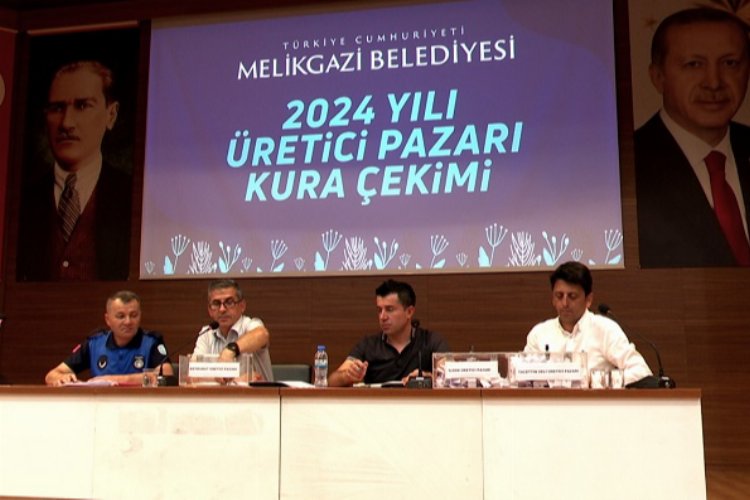 Kayseri Melikgazi Belediyesi Köy Pazarı'nda kuralar çekildi