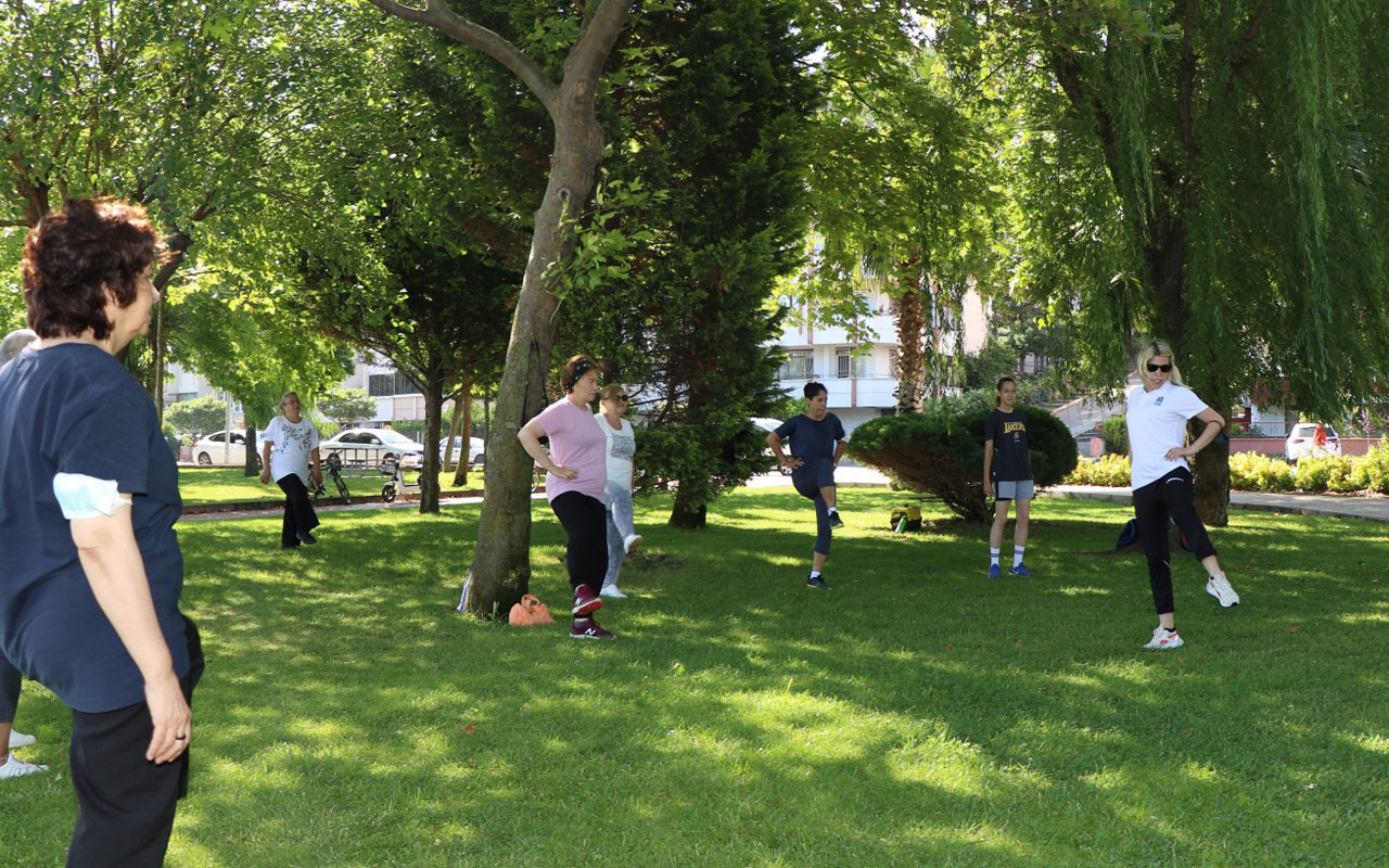 Kocaeli’de açık havada egzersiz