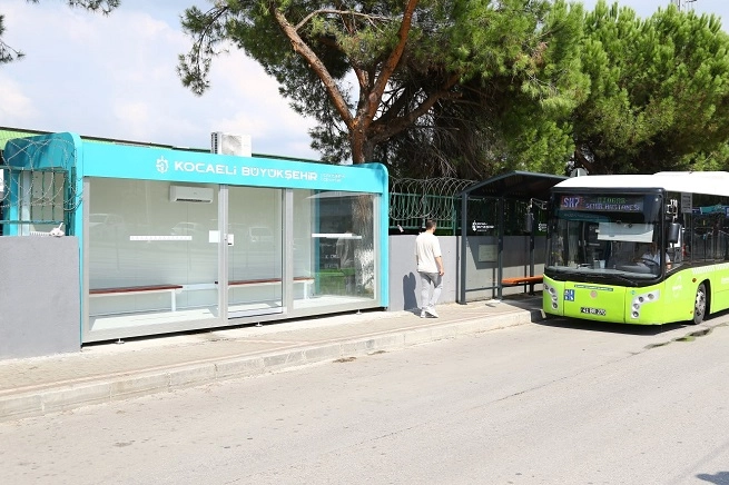 Kocaeli'de otogar aktarma durakları yenilendi