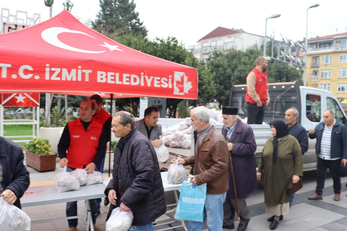 Kocaeli İzmit'te halka ücretsiz istiridye mantarı