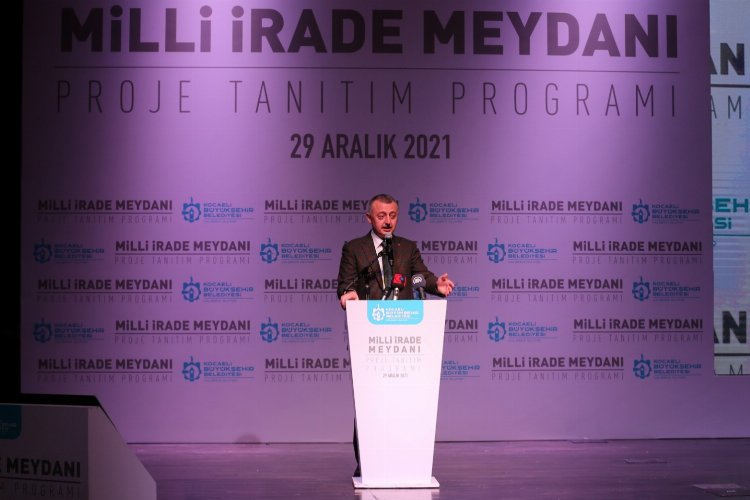 Kocaeli'nde Milli İrade Meydanı kent meydanına çevriliyor 