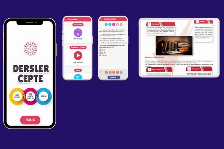 Lise öğrencileri için artık 'Dersler Cepte'!