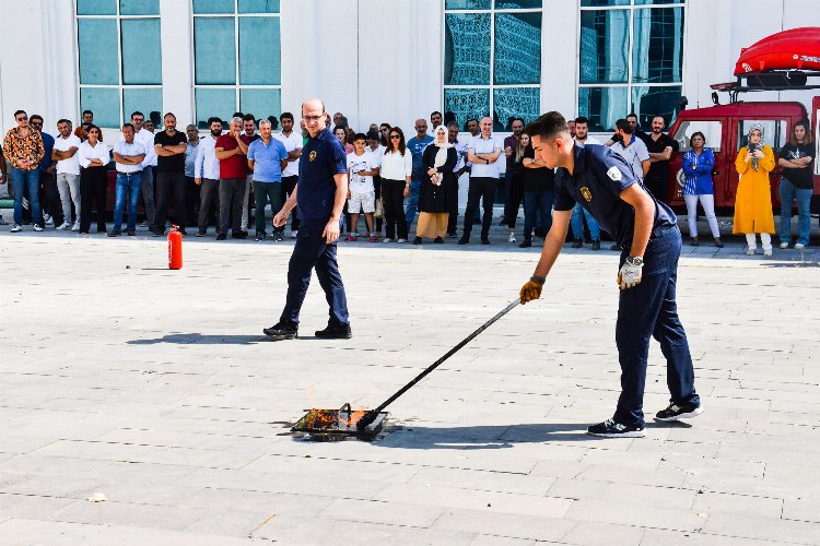 Malatya'da MASKİ personeline yangın eğitimi