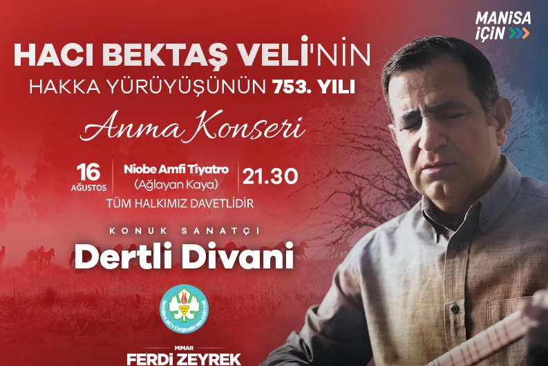 Manisa'da Hacı Bektaş Veli’yi anma konseri