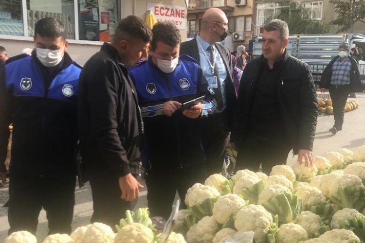 Manisa'da pazaryerlerinde etiket denetimi