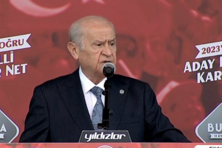 MHP'nin ikinci mitingi Bursa'da yapıldı... Bahçeli: Aynı siperdeyiz, başaramayacaklar!