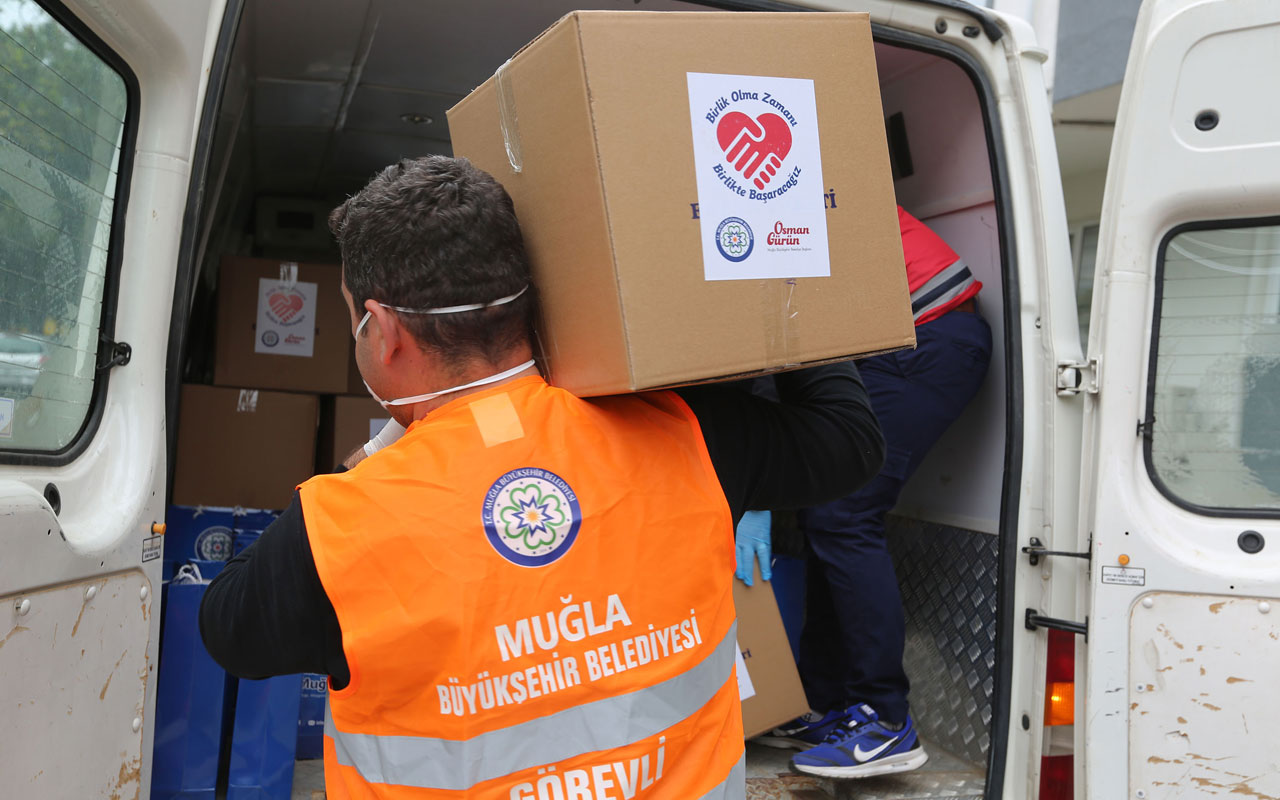 Muğla’dan yangın mağdurlarına destek