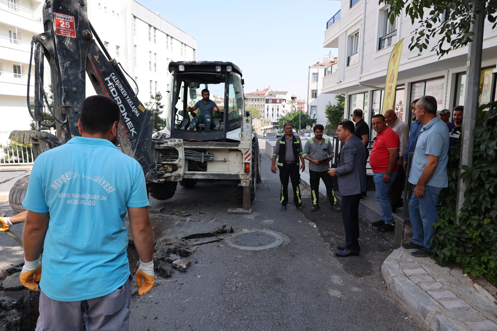 Nevşehir'de altyapı yenileme çalışmaları sürüyor