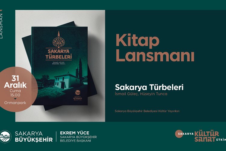 Sakarya'da yılın son etkinliği kitap lansmanı olacak 