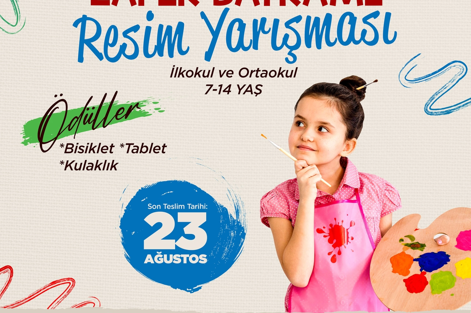 Sakarya'dan 30 Ağustos temalı resim yarışması