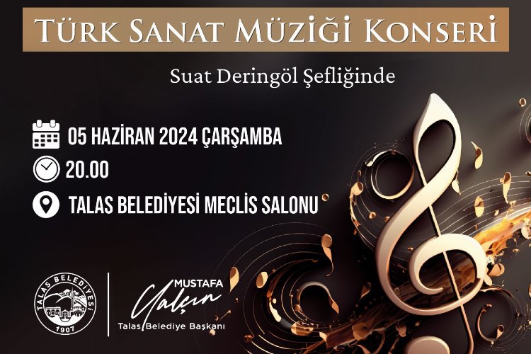 Talas Musiki Cemiyeti'nden sanat müziği konseri