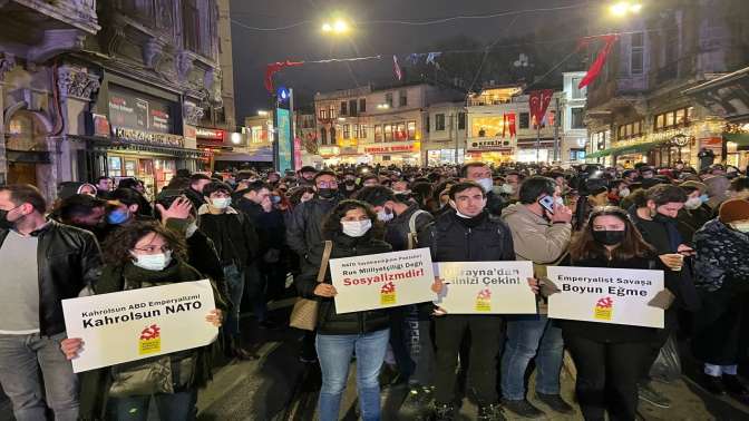 TKP Emperyalizmi ve NATOyu protesto etti