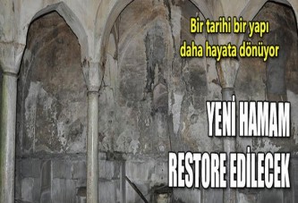 Yeni hamam restore edilecek