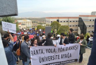 YÖK protestosunda ortalık karıştı