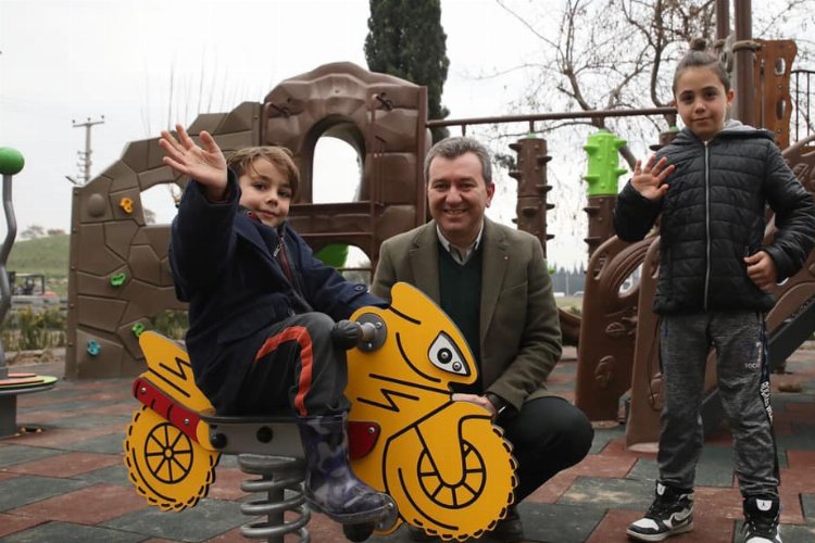 İzmir Bergama'da çocuklar için park yeniliği 